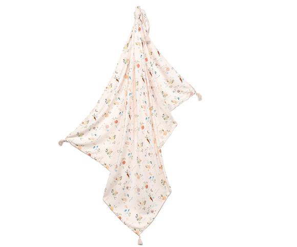 Εικόνα της Bamboo Κουβέρτα Swaddle ABC Fruits La Millou