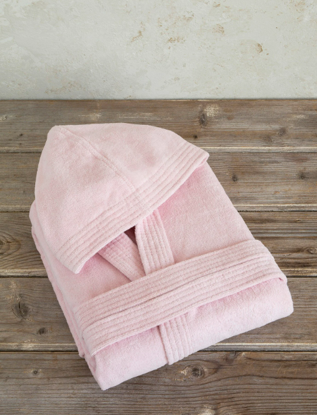Εικόνα της Μπουρνούζι με κουκούλα Zen - Summer Pink Small Nima