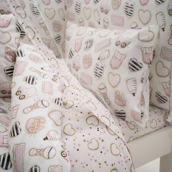 Εικόνα της Σετ σεντόνια κούνιας Pinky Vesta Home