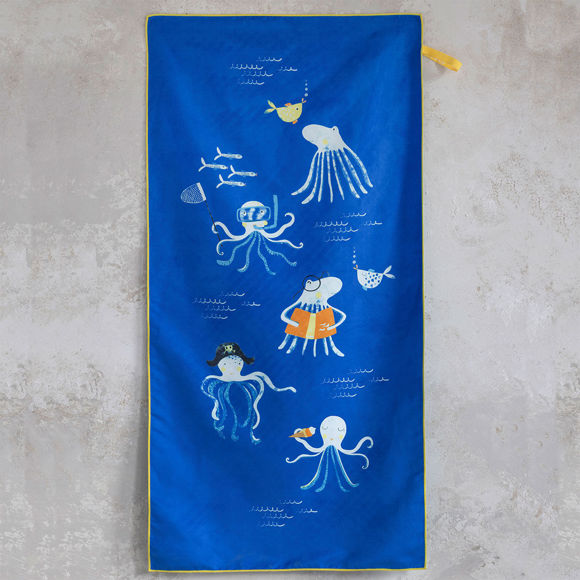 Εικόνα της Παιδική Πετσέτα Θαλάσσης Microfiber (70x140) Nima Octopus