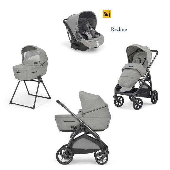 Εικόνα της Σύστημα μεταφοράς Aptica Quattro Satin Grey/ Litio Black Darwin Infant Recline