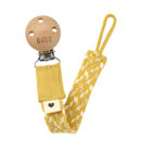 Εικόνα της Κλιπ πιπίλας Paci Braid mustard-ivory-cloud bibs