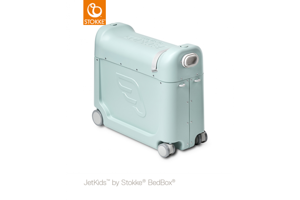 Εικόνα της Stokke Jetkids Bedbox βαλίτσα-κρεβατάκι ταξιδίου Green Aurora
