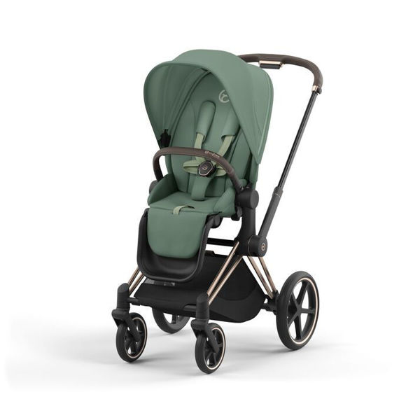 Εικόνα της Cybex Priam Frame Rosegold - Seat Leaf Green