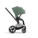 Εικόνα της Cybex Priam Frame Rosegold - Seat Leaf Green