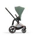 Εικόνα της Cybex Priam Frame Rosegold - Seat Leaf Green