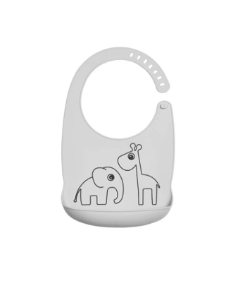 Εικόνα της Παιδική Σαλιάρα Done By Deer Silicone Bib Deer Friends Grey