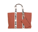 Εικόνα της Τσάντα Αλλαγής Childhome Family Bag Signature Canvas Terracotta