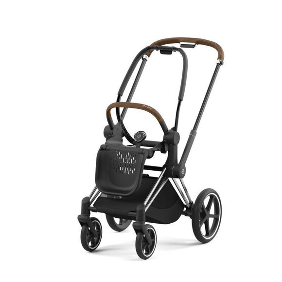 Εικόνα της Cybex Priam New Generation Σκελετός Καροτσιού Chrome With Brown Details