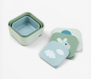 Εικόνα της Done By Deer Σετ Φαγητού 3τεμ snack box happy clouds – green