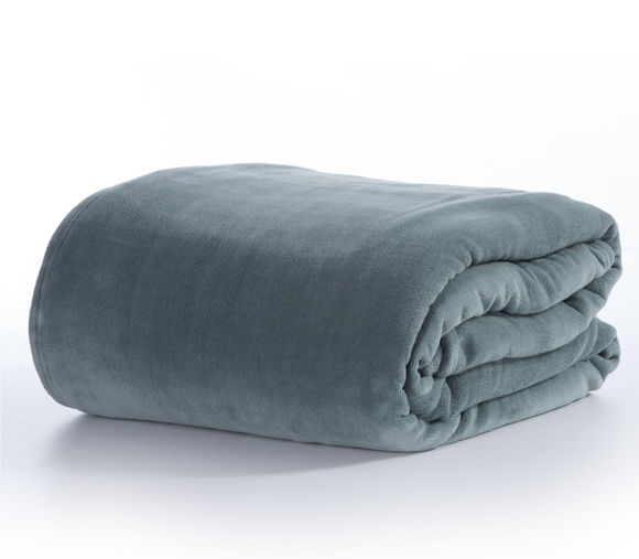 Εικόνα της ΚΟΥΒΕΡΤΑ FLEECE ΥΠΕΡΔΙΠΛΗ COSY 220x240 DUSTY BLUE NEF NEF