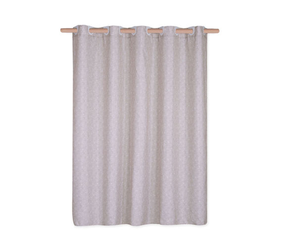 Εικόνα της ΚΟΥΡΤΙΝΑ ΜΠΑΝΙΟΥ LOVING 180X180 BEIGE NEF NEF