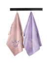 Εικόνα της Σετ Πετσέτες 2τμχ (35x50) Baby Towels Girl Set 1 Pink Lila Guy Laroche