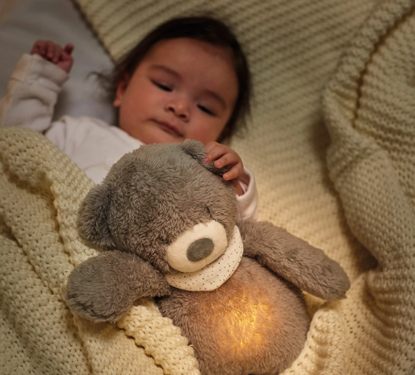 Εικόνα της Λούτρινο αρκουδάκι με φως, λευκούς ήχους & μελωδίες Sleepy Nattou