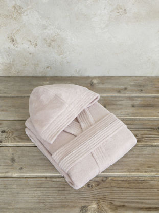 Εικόνα της Μπουρνούζι με κουκούλα Zen - Powder Pink Small Nima Home