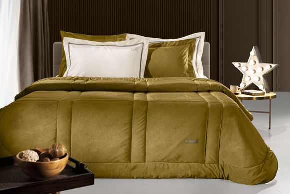 Εικόνα της Πάπλωμα Cristal Velvet Golden 220x240 Guy Laroche