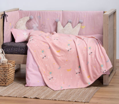 Εικόνα της ΒΡΕΦΙΚΗ ΚΟΥΒΕΡΤΑ FLEECE ΑΓΚΑΛΙΑΣ FLY LOVE 75X110 NEF NEF