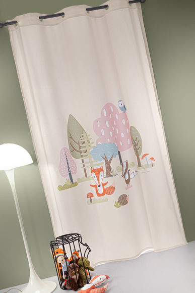 Εικόνα της Κουρτίνα Soft - Touch Timber Pudra 160x240 Saint Clair