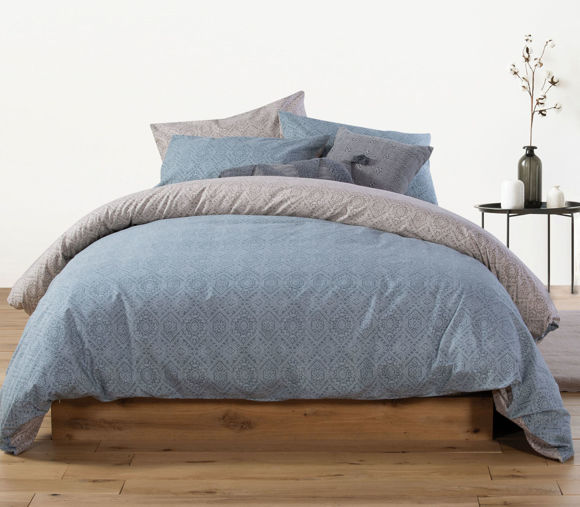 Εικόνα της ΣΕΤ ΣΕΝΤΟΝΙΑ ΥΠΕΡΔΙΠΛΑ CLOVER 240X260 DENIM NEF NEF
