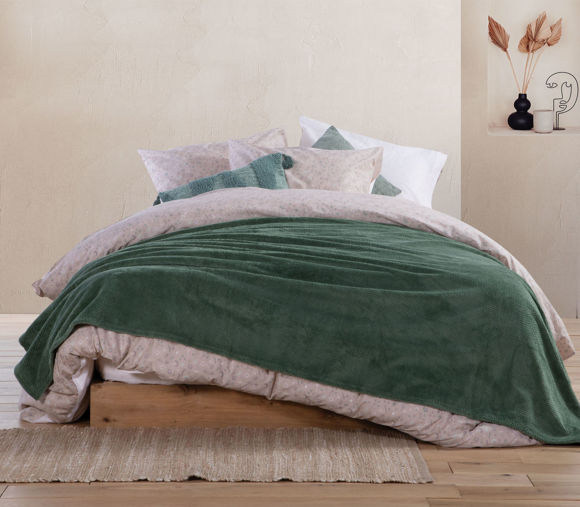 Εικόνα της ΚΟΥΒΕΡΤΑ FLEECE ΥΠΕΡΔΙΠΛΗ RECORD 23 240X220 GREEN NEF NEF