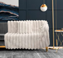 Εικόνα της Σετ Διακοσμητικό Ριχτάρι St.Moritz Ivory 120x160 & Μαξιλαράκι 42x42 Guy Laroche