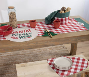 Εικόνα της ΤΡΑΒΕΡΣΑ SANTA PLEASE 45Χ150 RED  