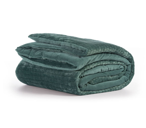 Εικόνα της ΚΟΥΒΕΡΤΟΠΑΠΛΩΜΑ ΜΟΝΟ EZRA 160X220 GREEN NEF NEF