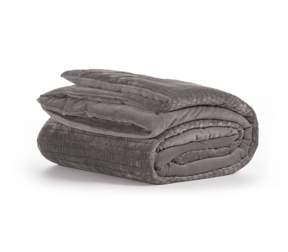 Εικόνα της ΚΟΥΒΕΡΤΟΠΑΠΛΩΜΑ ΜΟΝΟ EZRA 160X220 GREY NEF NEF