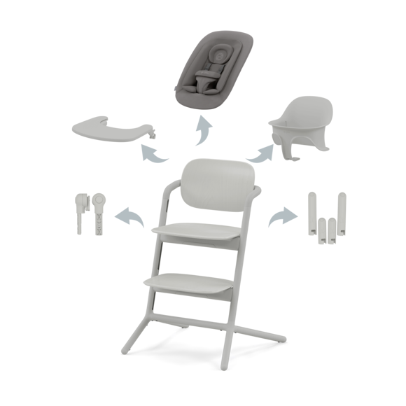 Εικόνα της Cybex Καρεκλάκι Φαγητού Lemo Chair 4in1 Suede Grey