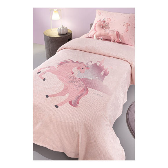 Εικόνα της Παιδική Κουβέρτα Fleece Μονή Saint Clair Ultrasoft Pinto Pinky 160x220