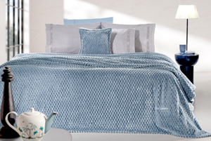 Εικόνα της Σετ 2τμχ Κουβέρτα Smoothie Blue 160x220 Guy Laroche