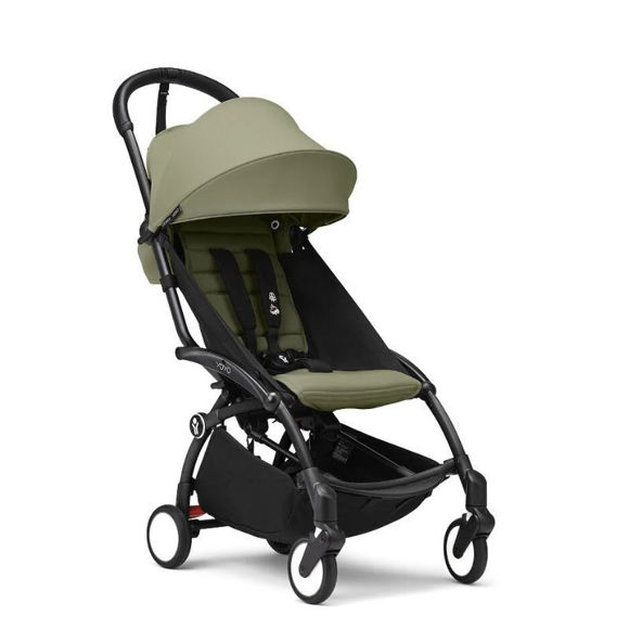 Εικόνα της Stokke YoYo³ Σκελετός Καροτσιού Black & Δώρο τα Υφάσματα Για Τη Θέση 6+ Μηνών Olive