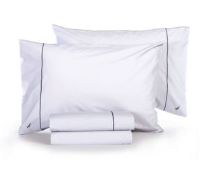 Εικόνα της ΣΕΤ ΣΕΝΤΟΝΙΑ ΒΑΜΒΑΚΕΡΑ KING SIZE NAUTICA- NAU WAVE SOLID WHITE 280Χ270