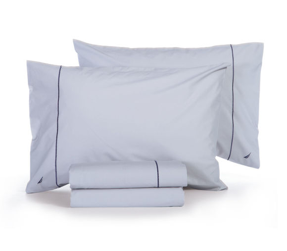 Εικόνα της ΣΕΤ ΣΕΝΤΟΝΙΑ ΒΑΜΒΑΚΕΡΑ KING SIZE NAUTICA- NAU WAVE SOLID SILVER 280Χ270