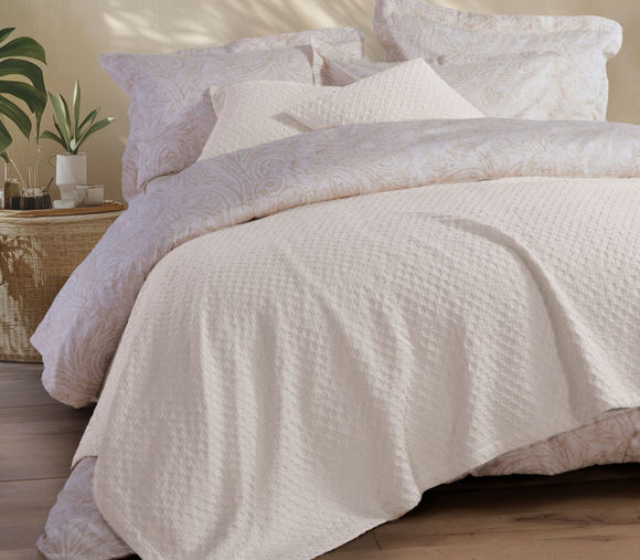 Εικόνα της ΚΟΥΒΕΡΤΑ ΠΙΚΕ ΥΠΕΡΔΙΠΛΗ ELMER OFF WHITE 230X240
