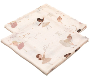 Εικόνα της Σετ 2 Pack Bamboo Μικρές Μουσελίνες Ballerine