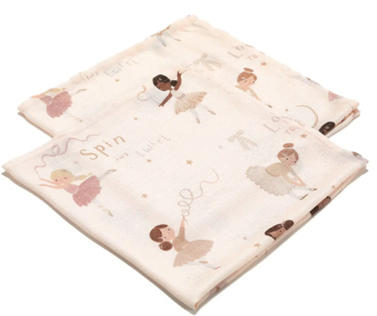 Εικόνα της Σετ 2 Pack Bamboo Μικρές Μουσελίνες Ballerine