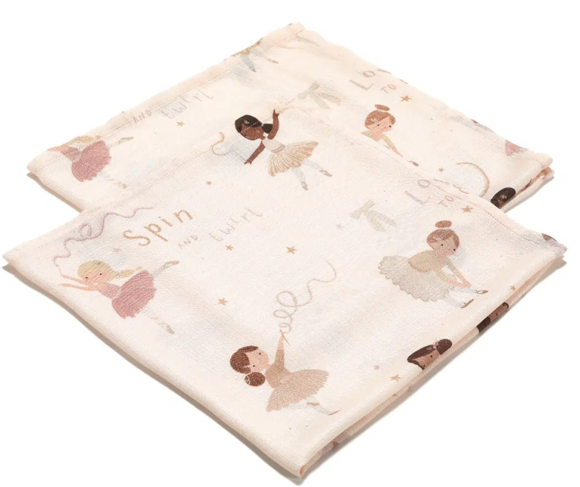 Εικόνα της Σετ 2 Pack Bamboo Μικρές Μουσελίνες Ballerine