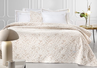 Εικόνα της Κουβέρτα Blossom Natural 260x250 Guy Laroche