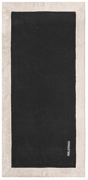 Εικόνα της Πετσέτα Θαλάσσης Caribbean Black 80x170 Feel and Touch