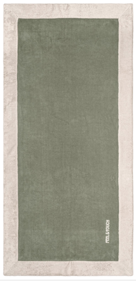 Εικόνα της Πετσέτα Θαλάσσης Caribbean Khaki 80x170 Feel and Touch