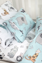 Εικόνα της Σετ 3τμχ Βρεφικά Σεντόνια Zootopia Aqua Grey 115x170