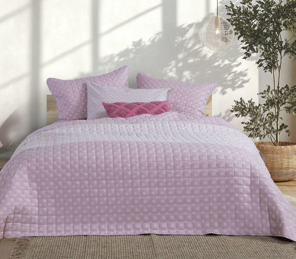 Εικόνα της ΚΟΥΒΕΡΛΙ ΜΟΝΟ KEYLAN MAUVE 180X240
