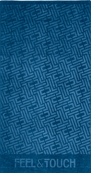 Εικόνα της Πετσέτα Θαλάσσης Icon Ocean Blue 90x170 Feel and Touch