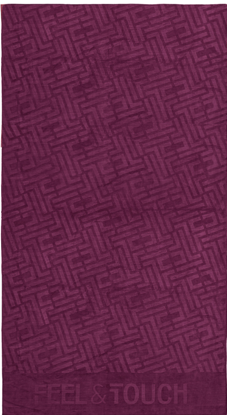 Εικόνα της Πετσέτα Θαλάσσης Icon Aubergine 90x170 Feel and Touch