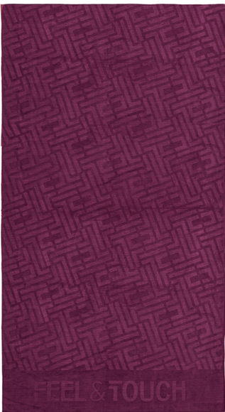 Εικόνα της Πετσέτα Θαλάσσης Icon Aubergine 90x170 Feel and Touch