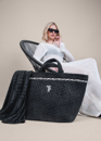 Εικόνα της Τσάντα Παραλίας Icon Black Feel and Touch