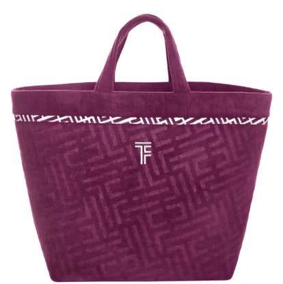 Εικόνα της Τσάντα Παραλίας Icon Aubergine Feel and Touch