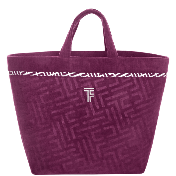 Εικόνα της Τσάντα Παραλίας Icon Aubergine Feel and Touch