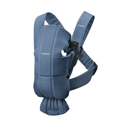 Εικόνα της BabyBjorn Μάρσιπος Mini, Woven, Vintage Indigo